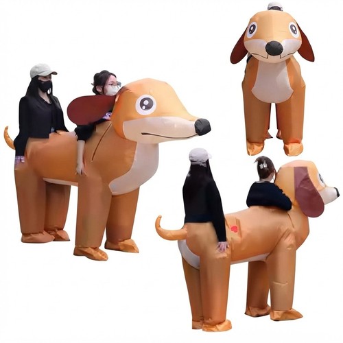Person inflatable dog - person,